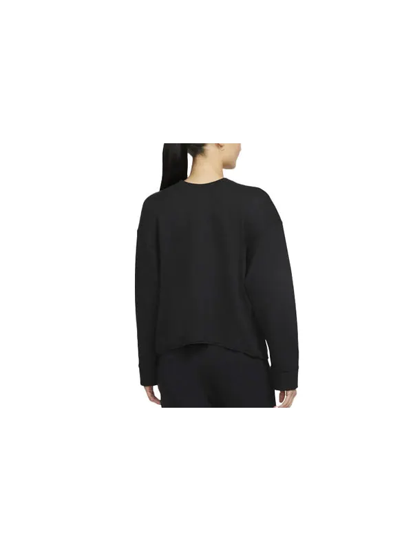 Свитер yoga luxe casual sports round neck pullover hoodie black Nike — изображение 2 из 3, черный