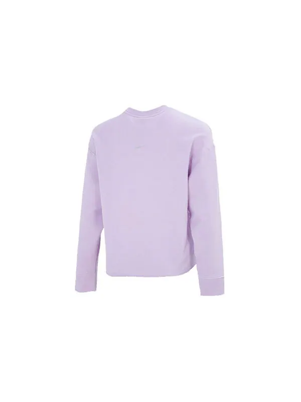 Свитер yoga luxe casual sports round neck pullover hoodie purple Nike — изображение 2 из 3, фиолетовый