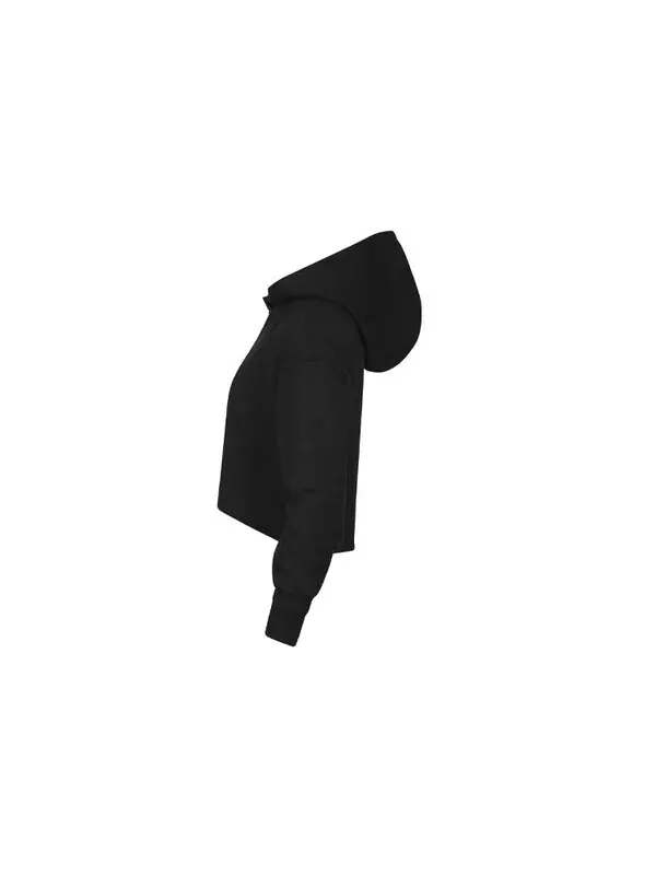 Свитер yoga luxe solid color short long sleeves hoodie black Nike — изображение 3 из 4, черный