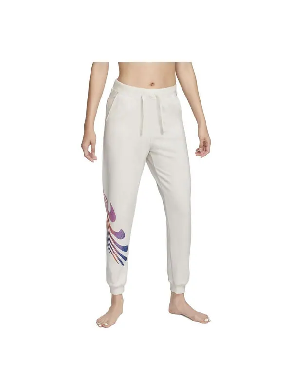 Штаны yoga luxe air 7 8 с высокой посадкой спортивные штаны Nike — изображение 1 из 4, бежевый