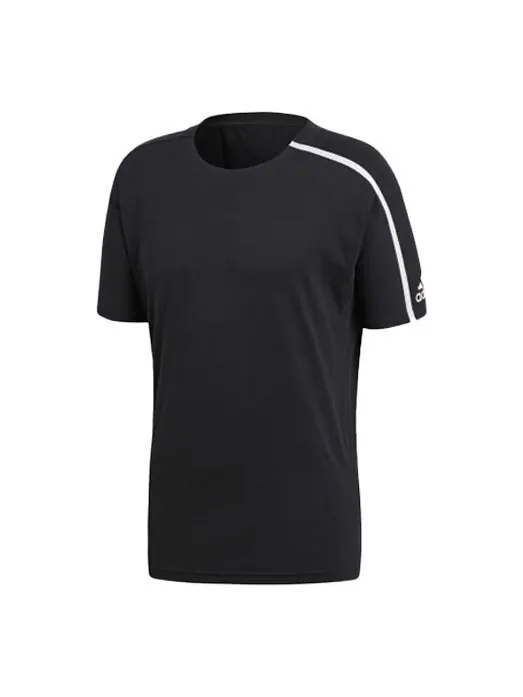 Футболка sports round neck z.n.e. tee 'black white' Adidas — изображение 1 из 4, черный