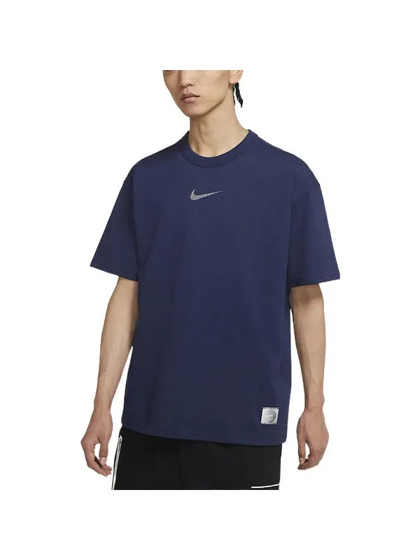 Футболка great unity ss футболка спортивная с коротким рукавом мужская Nike — изображение 4 из 4, темно-синий