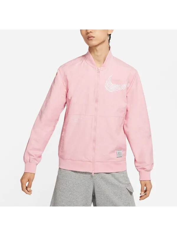 Куртка Men's Nike Sportswear Athleisure Casual Sports Woven Jacket Autumn Pink Red — изображение 3 из 4, красный