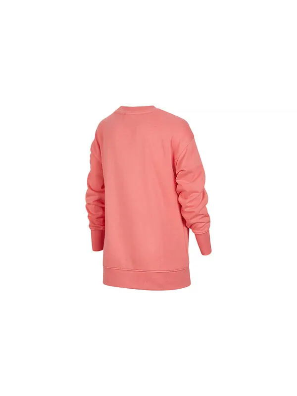 Толстовка loose casual pullover long sleeves girls pink Nike — изображение 2 из 3, розовый
