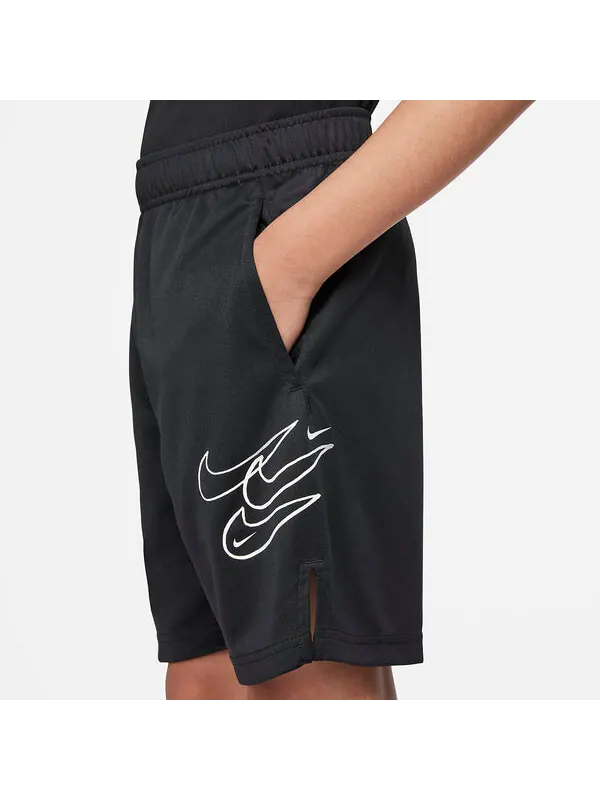 Шорты (PS) Nike Dri-Fit Training Shorts 'Black' — изображение 2 из 4, черный/мульти