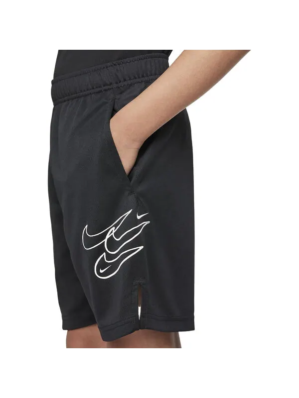 Шорты (PS) Nike Dri-Fit Training Shorts 'Black' — изображение 3 из 4, черный/мульти