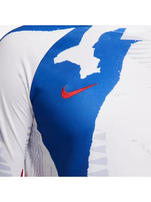 Футболка Франция dri fit длинный рукав предматчевый топ Nike — изображение 3 из 4, белый/синий/красный