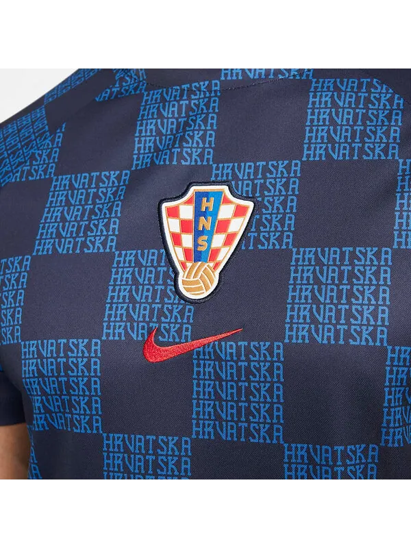 Футболка dri fit pre-match футбольный топ Nike — изображение 3 из 4, синий
