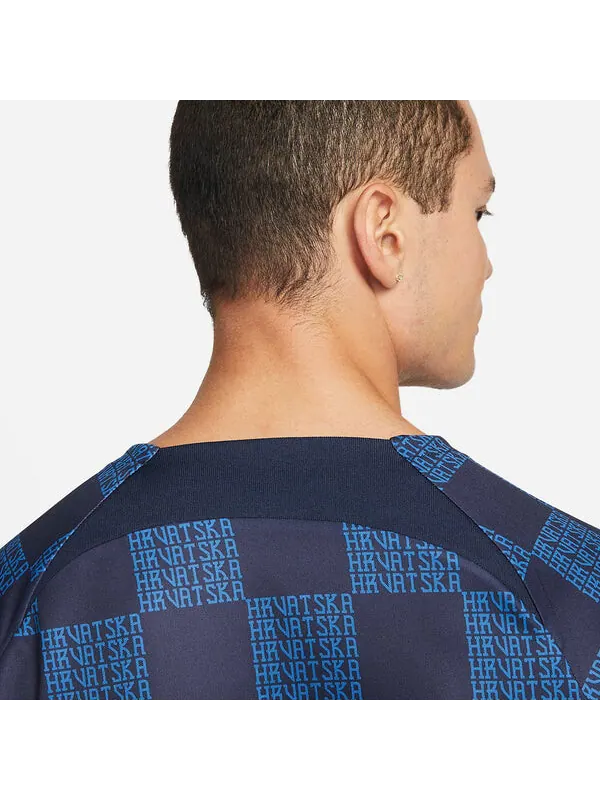 Футболка dri fit pre-match футбольный топ Nike — изображение 4 из 4, синий