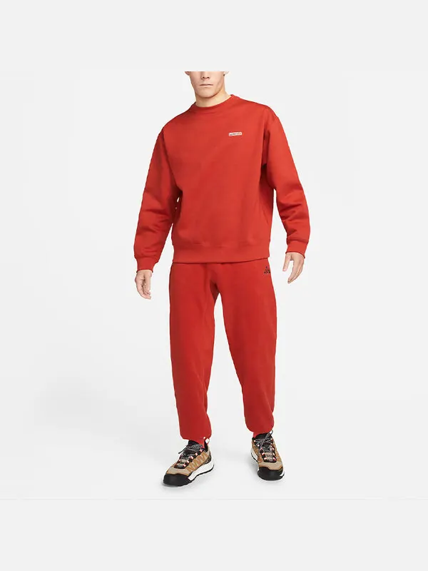 Толстовка Nike ACG Casual Sports Knit Round Neck Long Sleeves Red — изображение 3 из 3, красный