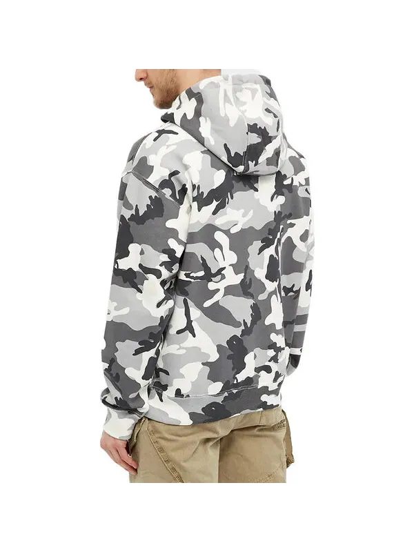 Куртка Nike Solo Swooh Hoodie 'Camo' — изображение 3 из 4, серый/белый/мульти