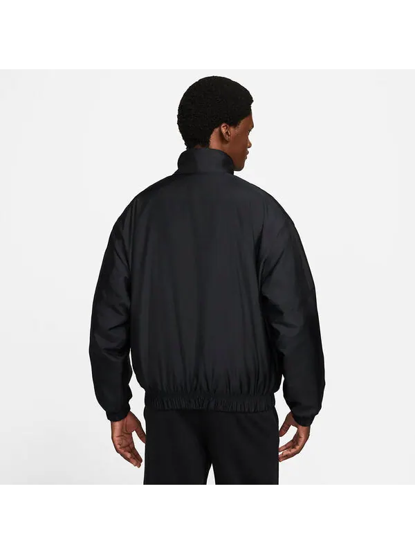 Куртка Nike Lab Solo Swoosh Satin Bomber Jacket 'Black Kumquat' — изображение 2 из 4, черный