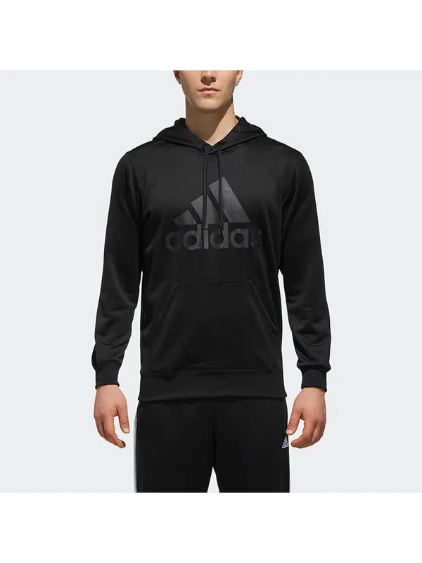 Толстовка Adidas Essential Sweatshirt Hoodie 'Black' — изображение 3 из 4, черный