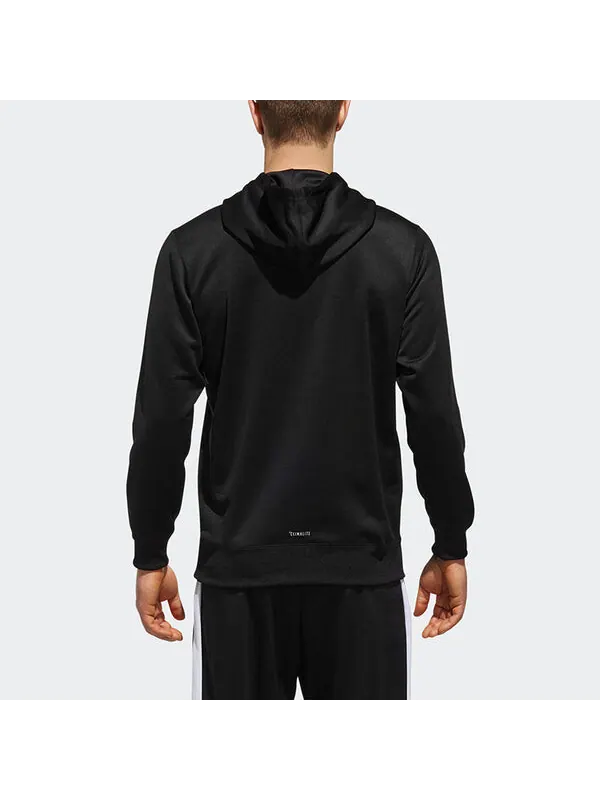 Толстовка Adidas Essential Sweatshirt Hoodie 'Black' — изображение 4 из 4, черный