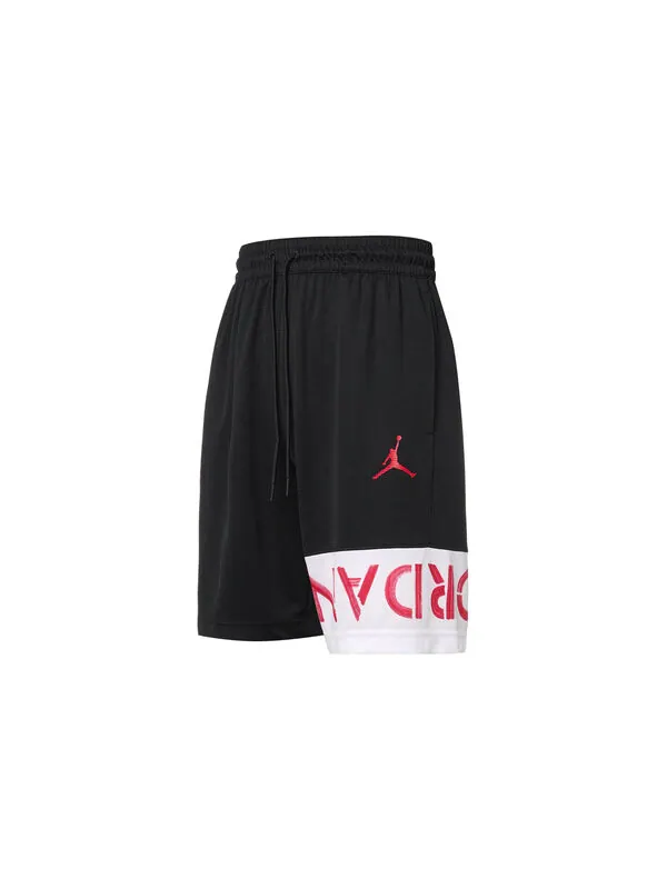 Шорты контрастных цветов дышащие баскетбольные спортивные шорты Air Jordan — изображение 2 из 4, черный