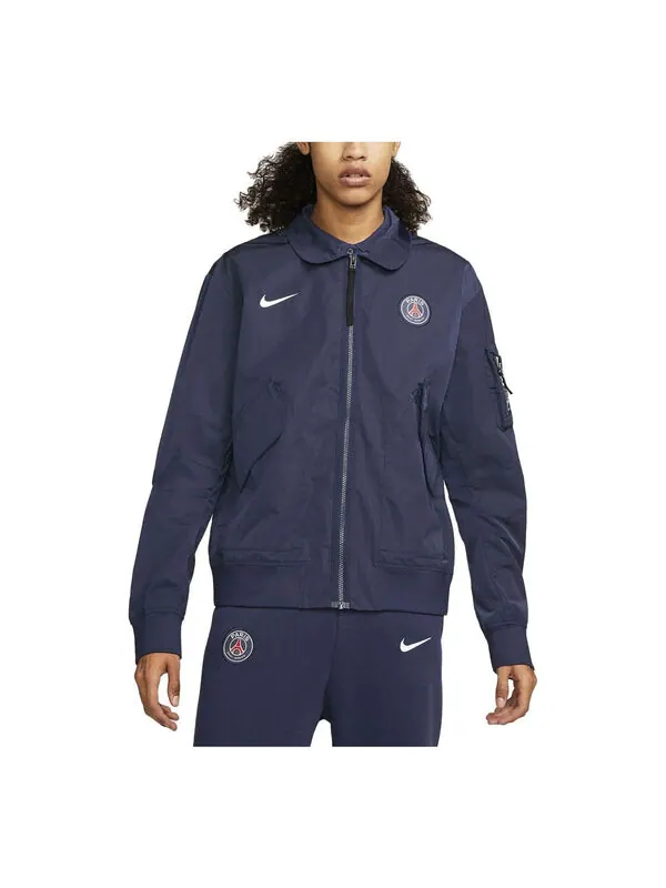 Куртка Paris Saint Germain куртка-бомбер без подкладки Nike — изображение 1 из 4, темно-синий