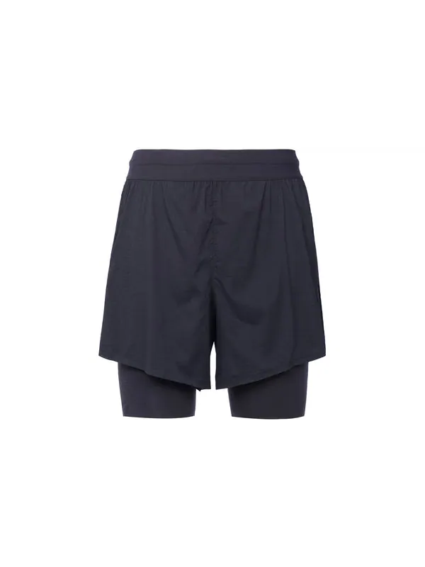 Шорты yoga solid color lacing breathable casual sports shorts black Nike — изображение 2 из 4, мульти