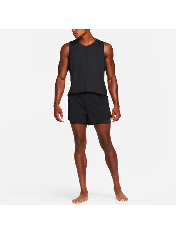 Шорты yoga solid color lacing breathable casual sports shorts black Nike — изображение 3 из 4, мульти