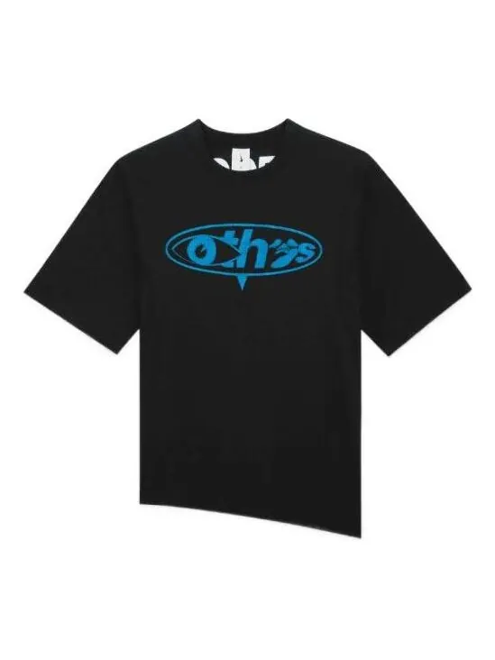 Футболка x off-white t-shirt 'black blue' Nike — изображение 1 из 2, черный