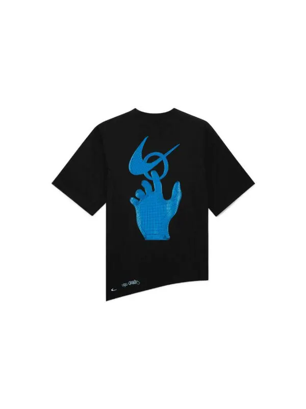 Футболка x off-white t-shirt 'black blue' Nike — изображение 2 из 2, черный