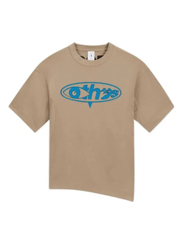 Футболка x off-white grafiti t-shirt 'khaki' Nike — изображение 1 из 2, хаки