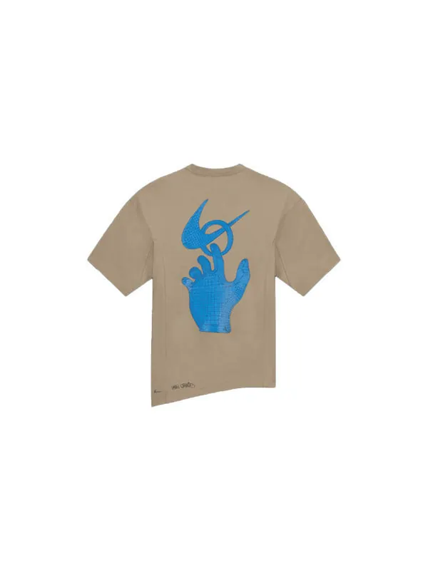 Футболка x off-white grafiti t-shirt 'khaki' Nike — изображение 2 из 2, хаки