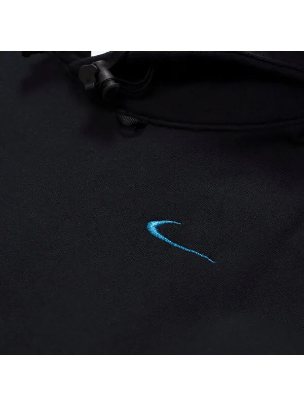 Толстовка Nike X Off-White Men Fleece Hoodie Hoody 'Black' — изображение 2 из 4, черный