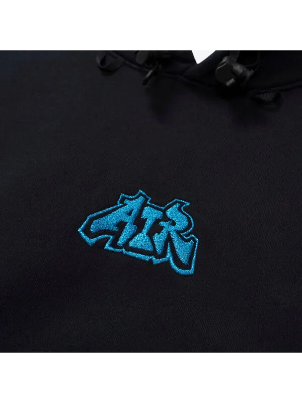 Толстовка Nike X Off-White Men Fleece Hoodie Hoody 'Black' — изображение 3 из 4, черный