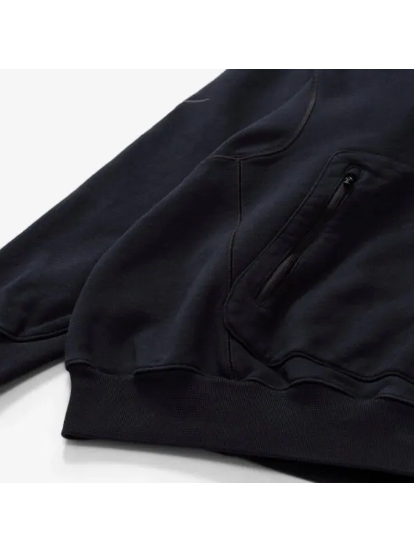 Толстовка Nike X Off-White Men Fleece Hoodie Hoody 'Black' — изображение 4 из 4, черный