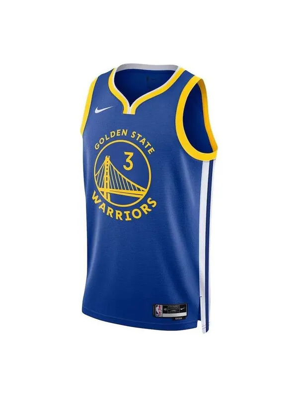 Футболка x nba golden state warriors icon edition 22 23 swingman джерси Nike — изображение 1 из 2, синий/желтый