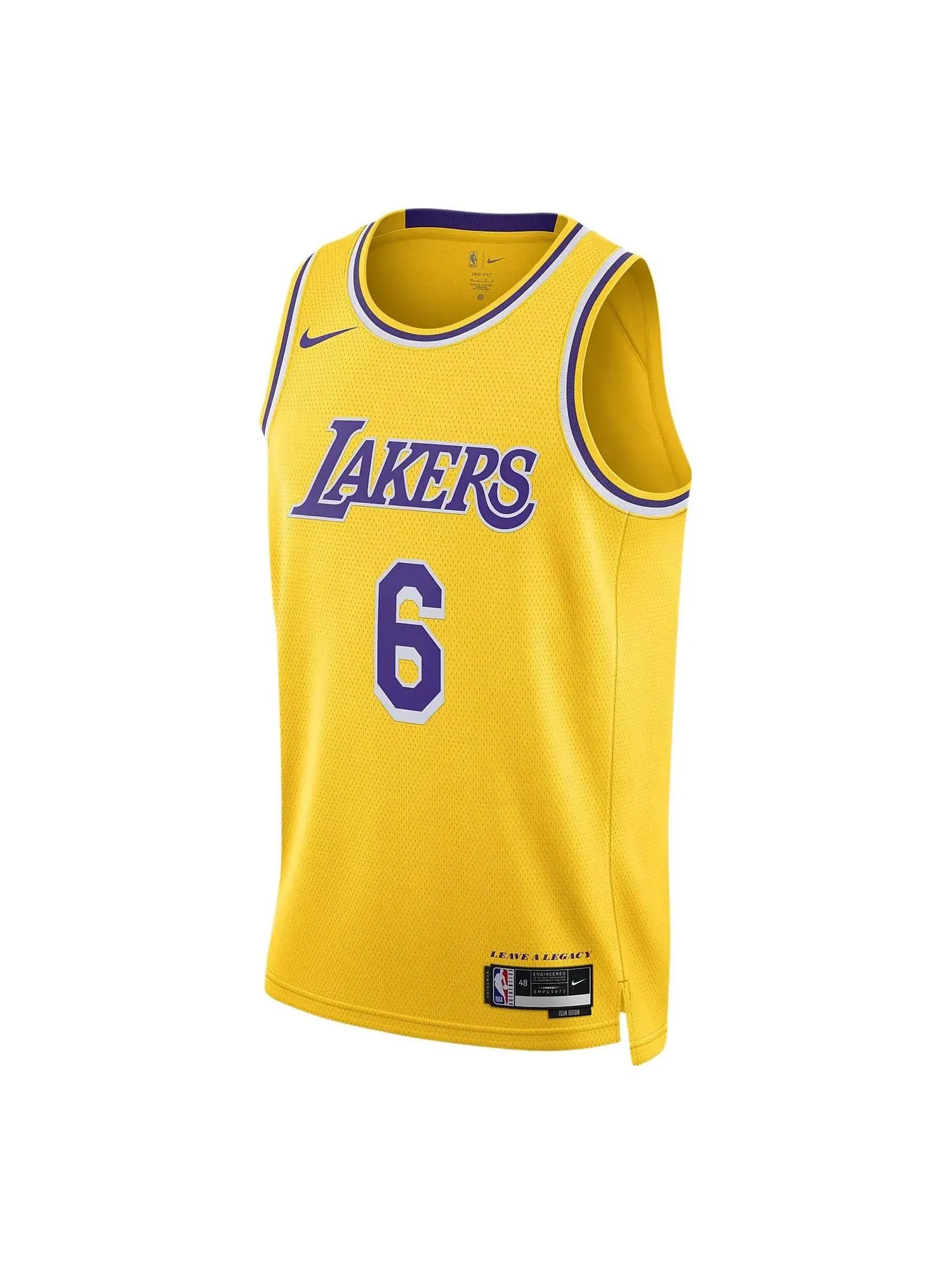 Джерси Nike Los Angeles Lakers Icon Edition 2022/23 Swingman Jersey 'LeBron James' — изображение 1 из 2, желтый