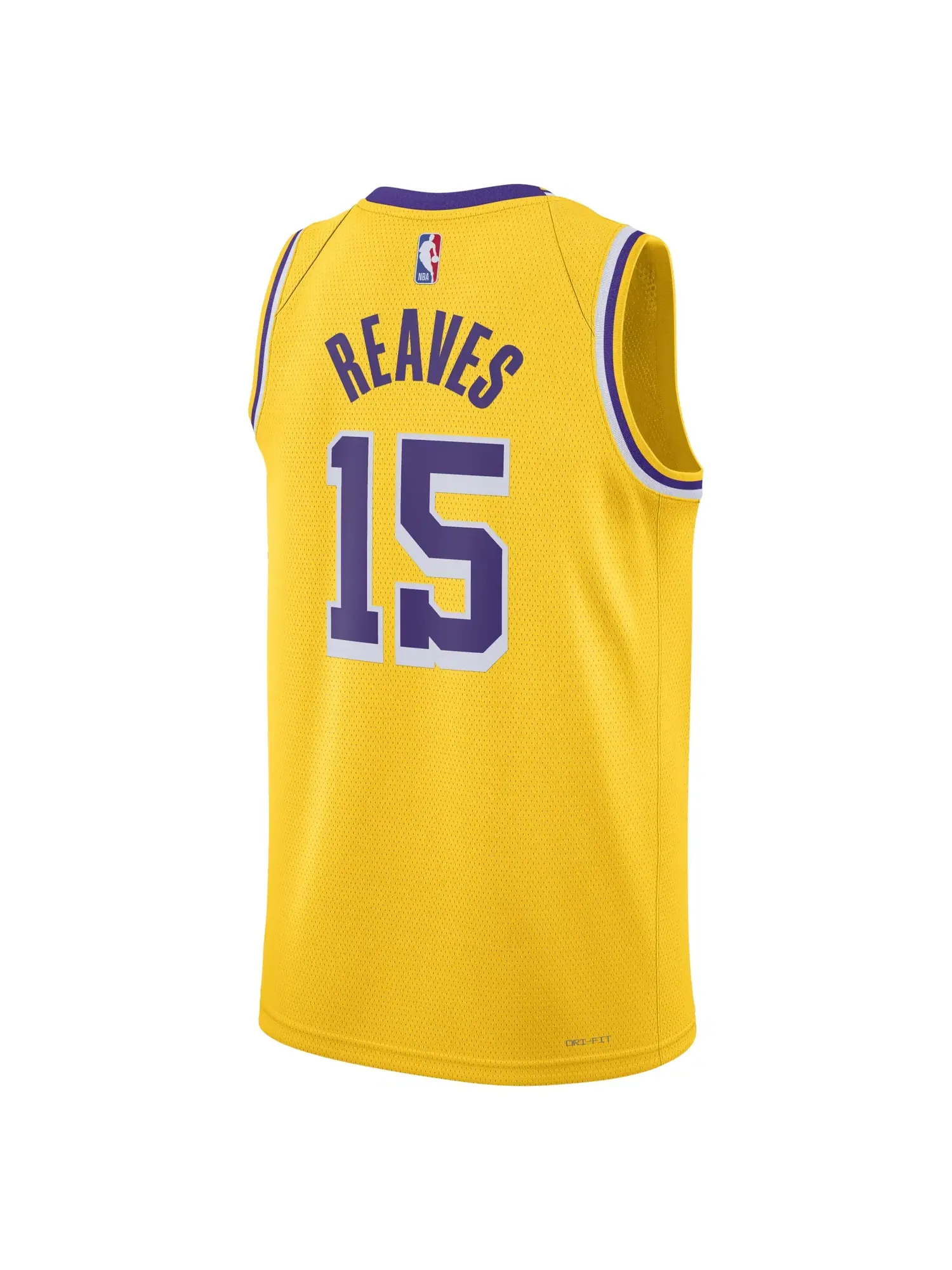 Мужская баскетбольная джерси Nike NBA Austin Reaves Los Angeles Lakers 2024/25 Icon Swingman #15 — изображение 2 из 3, желтый