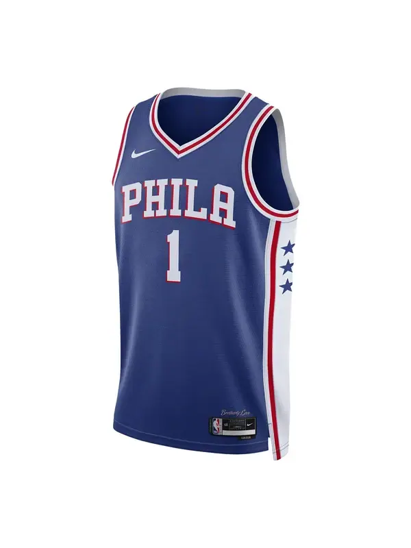 Футболка x nba philidelphia 76ers 22 23 icon edition swingman джерси Nike — изображение 1 из 2, синий