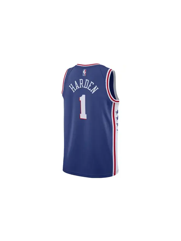 Футболка x nba philidelphia 76ers 22 23 icon edition swingman джерси Nike — изображение 2 из 2, синий