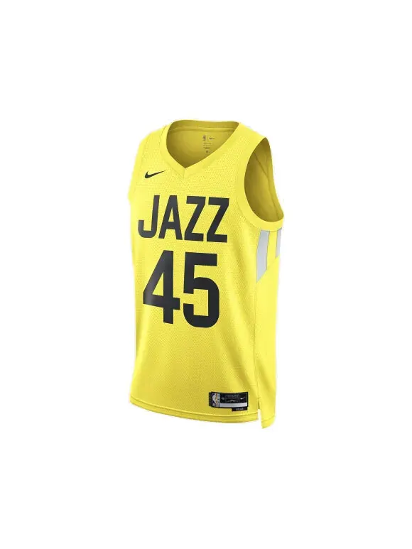 Майка Nike x NBA Utah Jazz 22-23 Jerseys 'Donovan Mitchell 45' — изображение 1 из 2, желтый/мульти