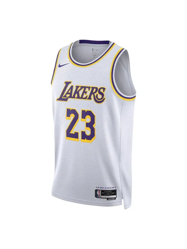 Футболка dri fit los angeles lakers association edition 2022 23 nba swingman джерси Nike — изображение 1 из 1, белый