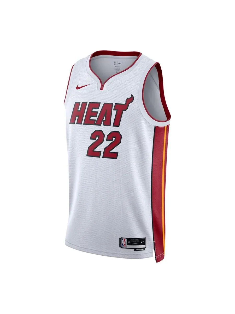 Джерси Nike Dri-FIT NBA Miami Heat Jimmy Butler Association Edition 2022/23 Swingman Jersey — изображение 1 из 2, белый