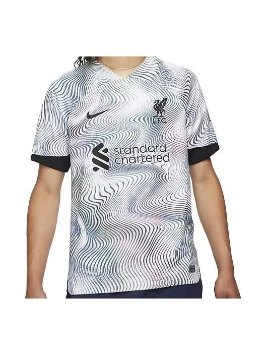 Футболка ливерпуль ФК 2022 23 стадион выездная футбольная майка dri fit Nike, мульитколор — изображение 1 из 4, мульти