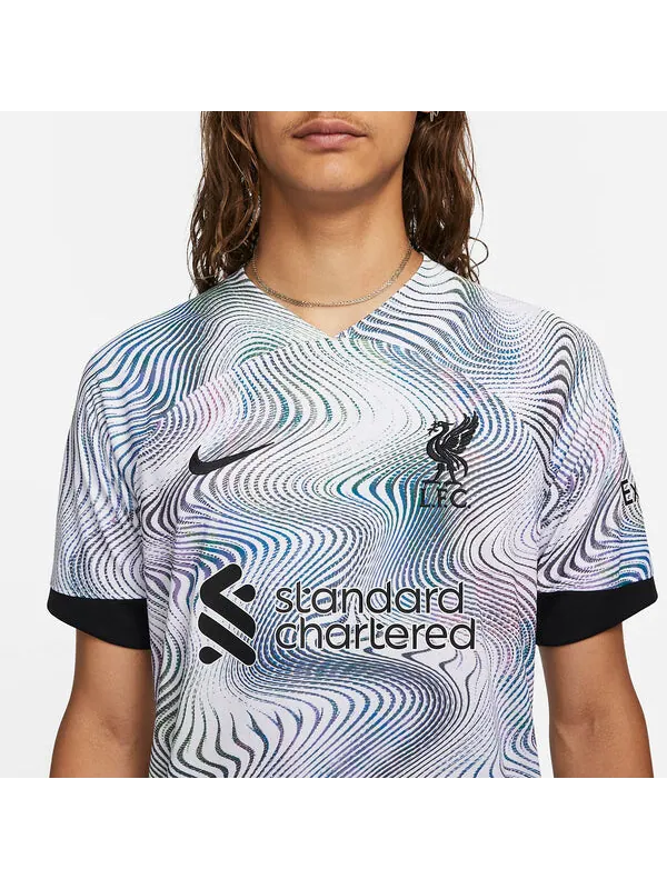 Футболка ливерпуль ФК 2022 23 стадион выездная футбольная майка dri fit Nike, мульитколор — изображение 2 из 4, мульти