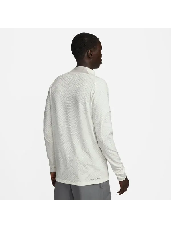 Футболка tottenham dri fit adv elite 1 4 молния длинный рукав Strike Drill топ Nike — изображение 2 из 4, бежевый