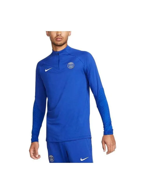 Футболка Nike x Paris Saint-Germain Strike Dri-FIT Knit Football Drill Top 'Blue' — изображение 1 из 4, синий