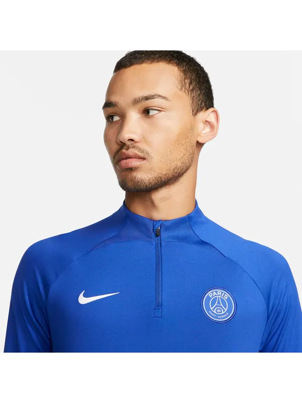 Футболка Nike x Paris Saint-Germain Strike Dri-FIT Knit Football Drill Top 'Blue' — изображение 2 из 4, синий