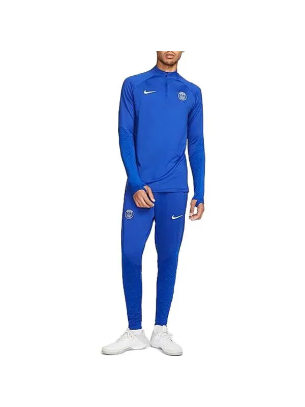 Футболка Nike x Paris Saint-Germain Strike Dri-FIT Knit Football Drill Top 'Blue' — изображение 4 из 4, синий