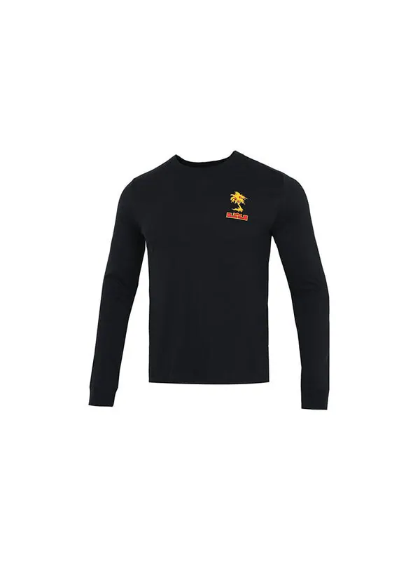 Футболка men's lebron sfg basketball sports printing round neck long sleeves black t-shirt Nike — изображение 2 из 4, черный