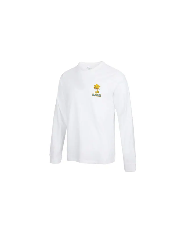 Футболка Men's Nike Lebron Sfg Basketball Sports Printing Round Neck Long Sleeves White T-Shirt — изображение 2 из 4, белый