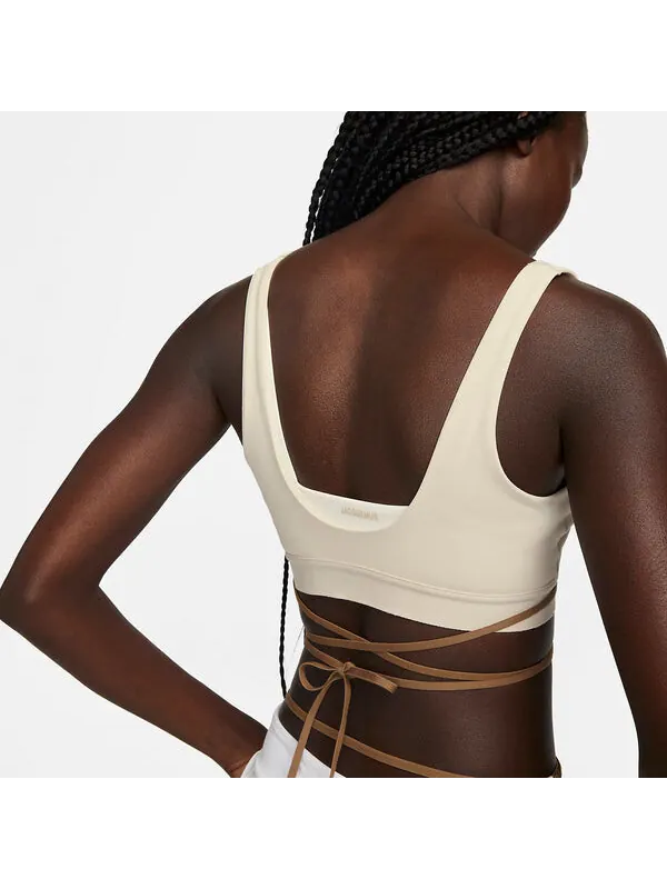 Жилеты x jacquemus la brassiere bra Nike — изображение 4 из 4, кремовый
