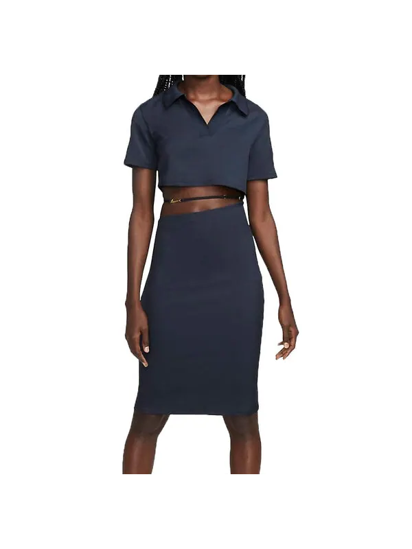 Рубашка-Поло x Jacquemus La Robe, поло, азиатские размеры Nike — изображение 1 из 4, темно-синий