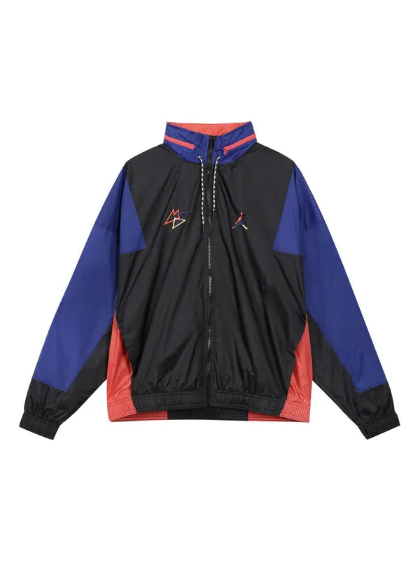 Куртка Air Jordan Sport Dna Embroidered Logo Colorblock Sports Woven Jacket Blue — изображение 1 из 2, синий