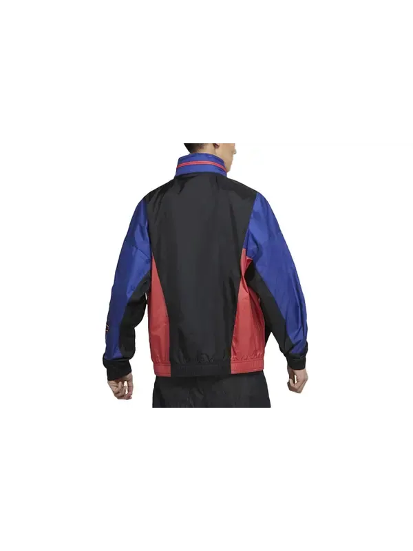 Куртка Air Jordan Sport Dna Embroidered Logo Colorblock Sports Woven Jacket Blue — изображение 2 из 2, синий