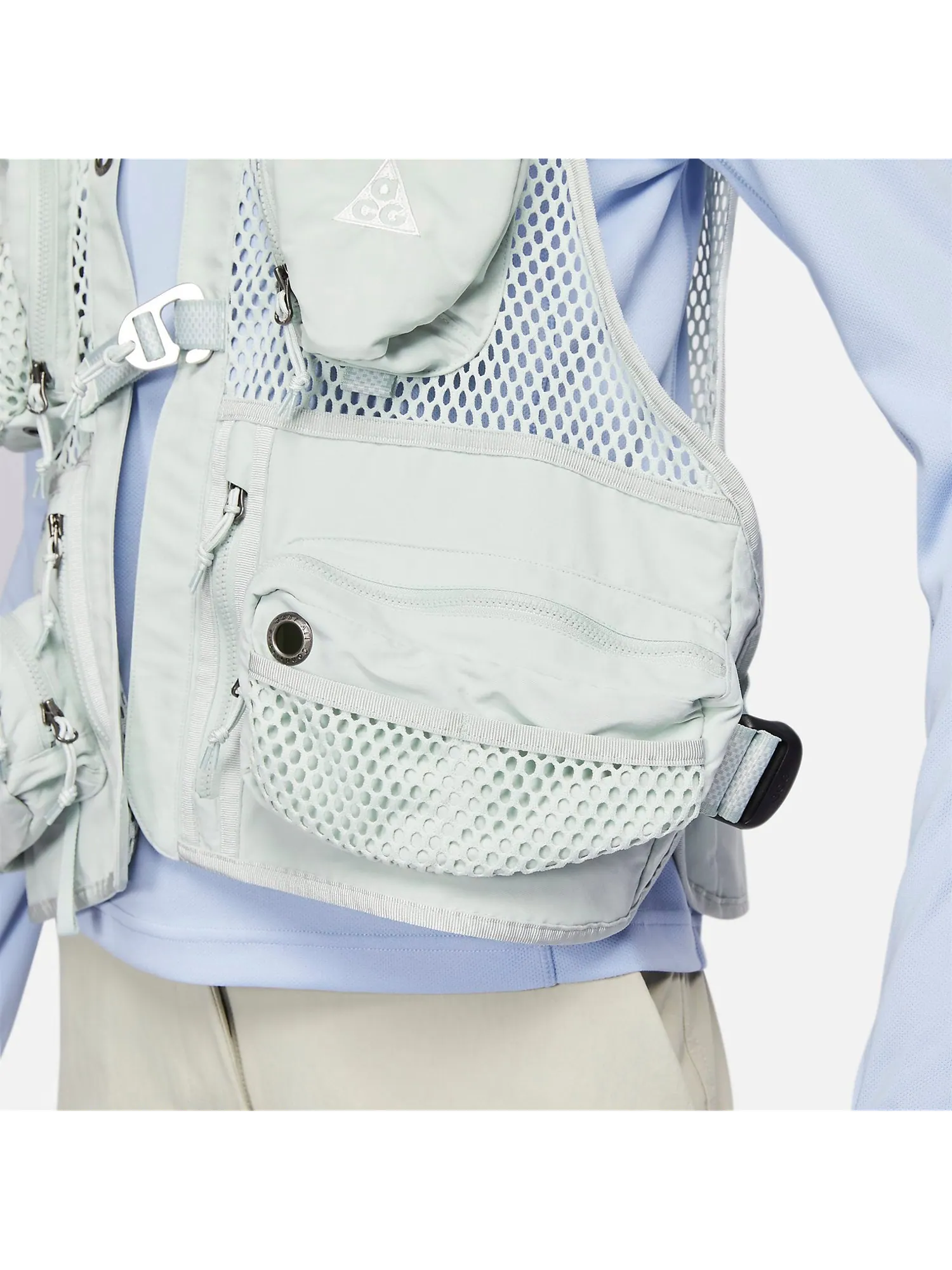 Жилет Nike Acg Buttles Vest 'Sliver' — изображение 3 из 6, серебряный